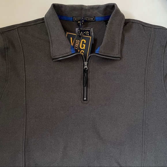 Vintage 1946 Mens Stretch Micro-Fleece Quarter Zip Pullover NWT - Picture 3 of 13